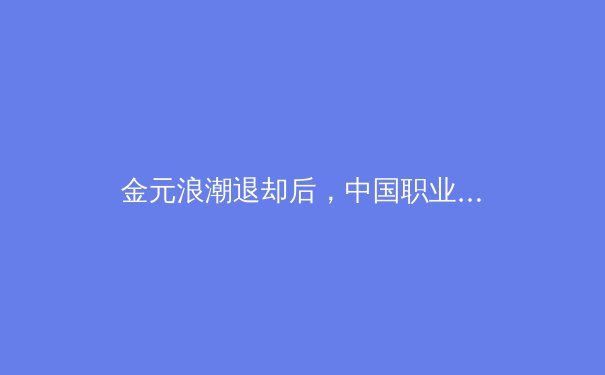 金元浪潮退却后，中国职业体育的理性回归与价值重塑 - 2